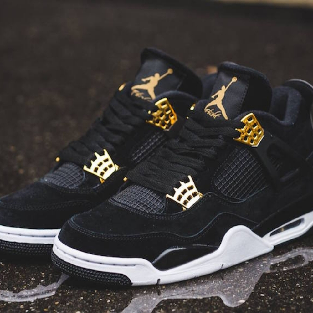 Jordan 4 Black And Gold